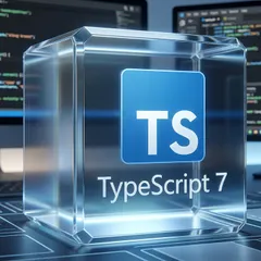 Logo di TypeScript su sfondo scuro